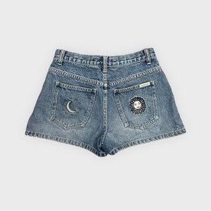 Vintage 90s sun and moon shorts